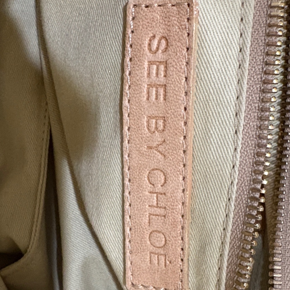 Authentic See By Chloe Gold and Tan Shoulder Bag - Picture 6 of 13